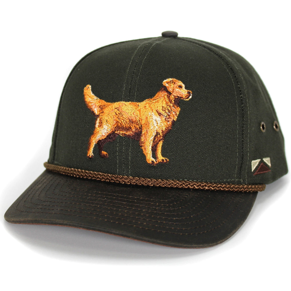Canvas Golden Retriever Hat with Wax Cloth Visor - Hazy Fly Fishing