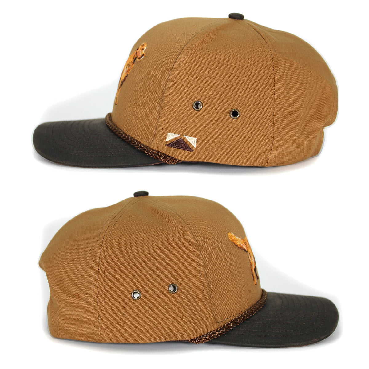 Canvas Golden Retriever Hat with Wax Cloth Visor - Hazy Fly Fishing