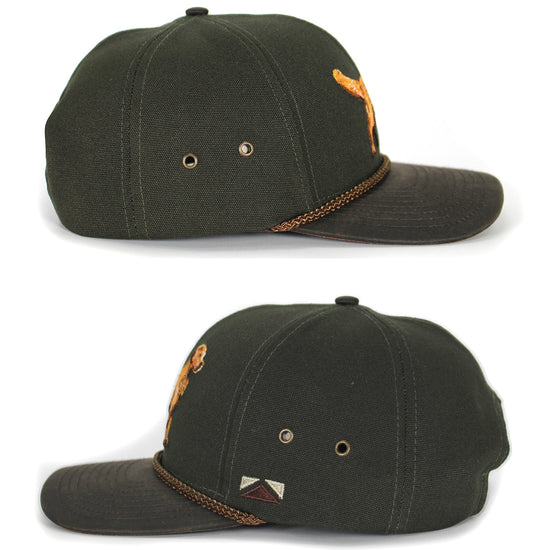Canvas Golden Retriever Hat with Wax Cloth Visor - Hazy Fly Fishing
