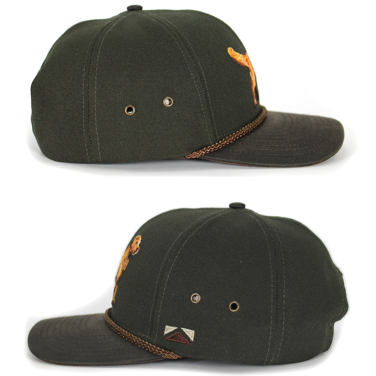 Canvas Golden Retriever Hat with Wax Cloth Visor - Hazy Fly Fishing