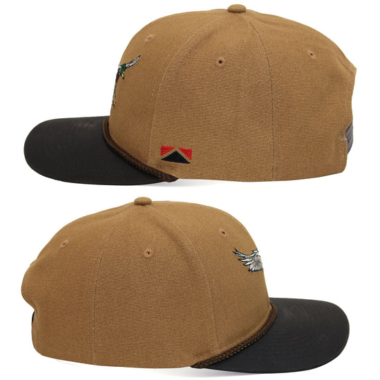 Canvas Mallard Drake Duck Hat with Wax Cloth Visor - Hazy Fly Fishing