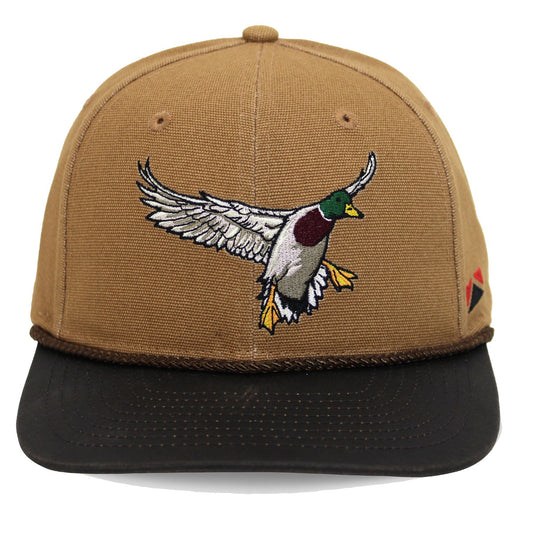 Canvas Mallard Drake Duck Hat with Wax Cloth Visor - Hazy Fly Fishing