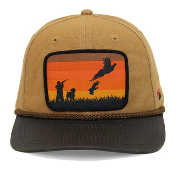 Canvas Upland Flush Patch Hat with Wax Cloth Visor - Hazy Fly Fishing