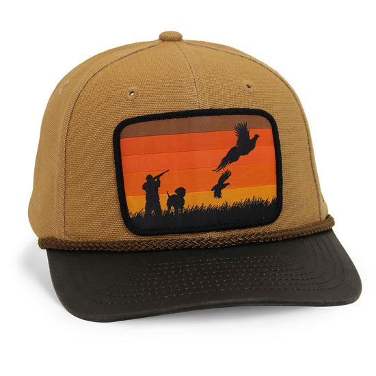 Canvas Upland Flush Patch Hat with Wax Cloth Visor - Hazy Fly Fishing