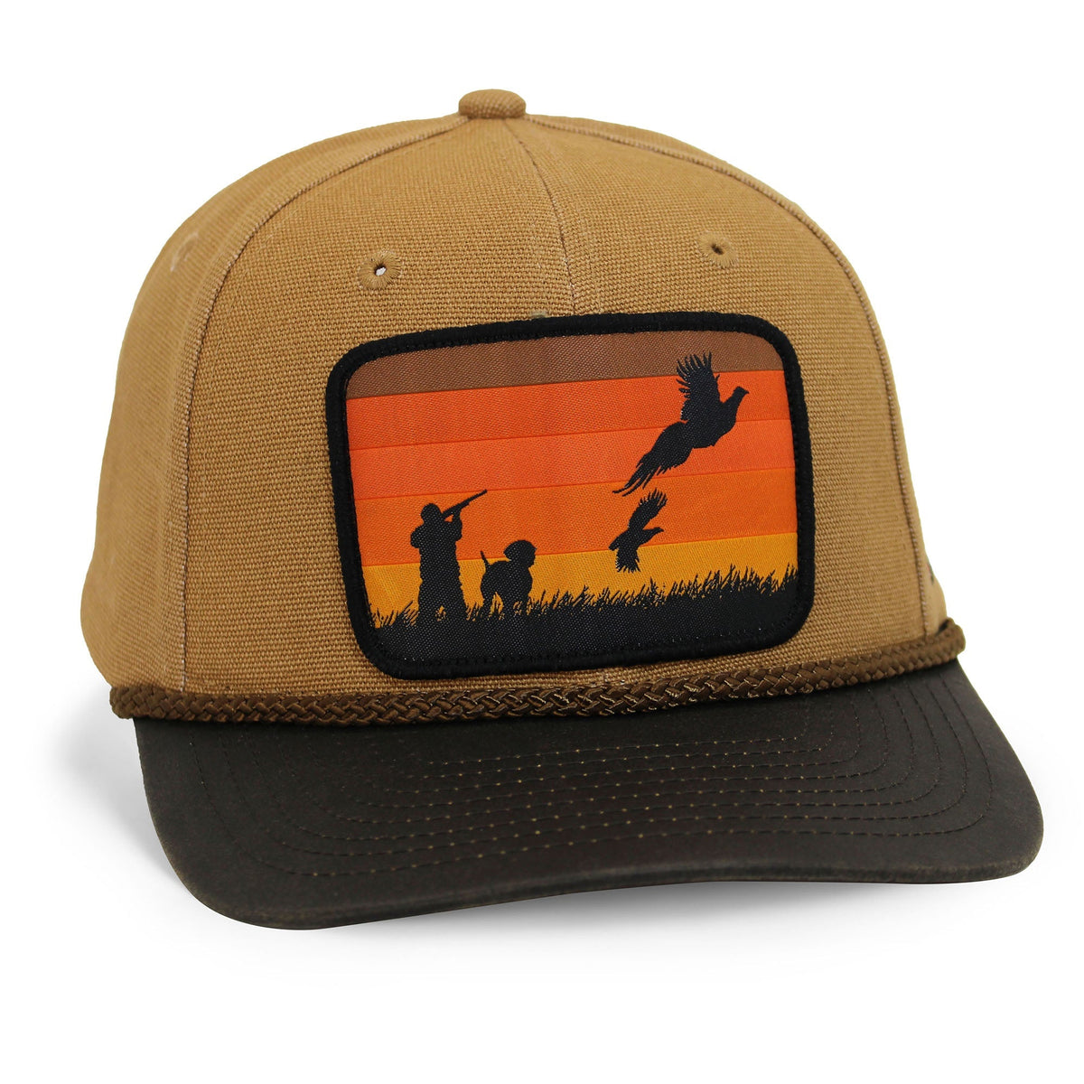 Canvas Upland Flush Patch Hat with Wax Cloth Visor - Hazy Fly Fishing