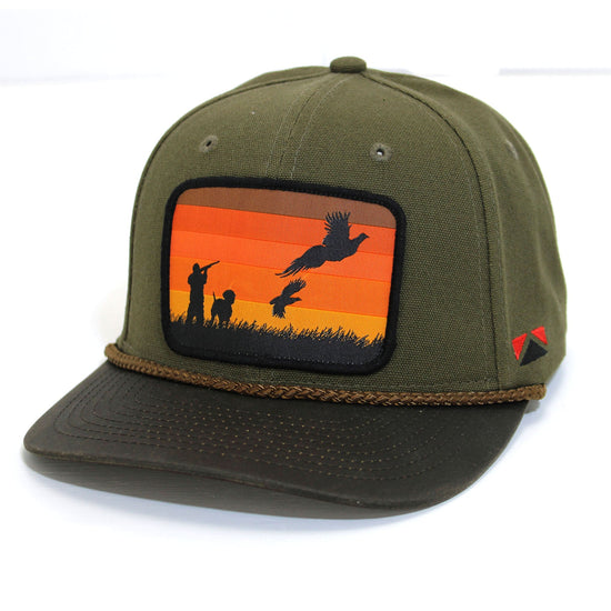 Canvas Upland Flush Patch Hat with Wax Cloth Visor - Hazy Fly Fishing