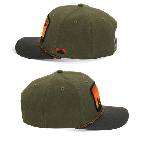 Canvas Upland Flush Patch Hat with Wax Cloth Visor - Hazy Fly Fishing