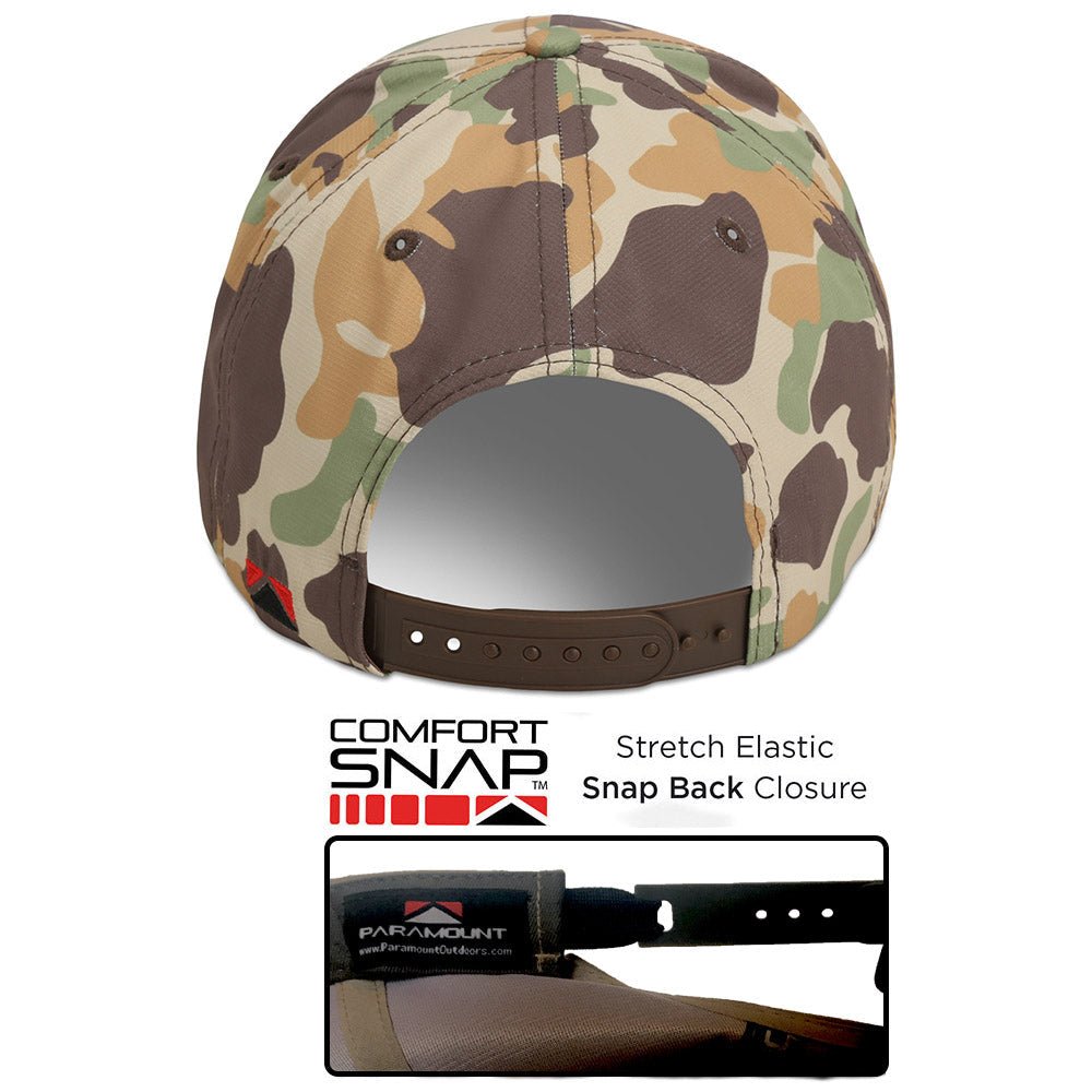 Chocolate Lab 6-Panel Riverside Vintage Camo Cap - Hazy Fly Fishing