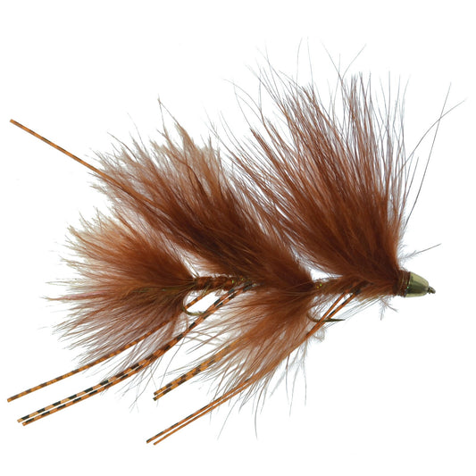 Circus Peanut Envy Streamer Brown - Size 6 - Articulated - Set of 3 - Hazy Fly Fishing