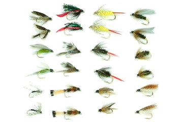 Classic Wet Fly Assortment - 24 Flies 18 - Hazy Fly Fishing
