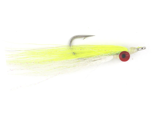 Clouser Minnow size 1/0 | Chartreuse | Qty 6 | Wild Water Fly Fishing - Hazy Fly Fishing