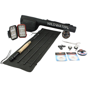 CNC Fly Reel Fly Fishing Kit, 3/4wt Rod | 7ft | 4 - piece | Wild Water Fly Fishing - Hazy Fly Fishing