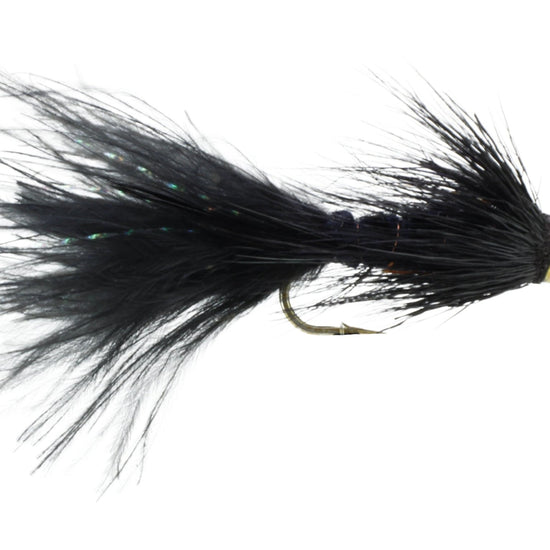 Cone Head Wooly Bugger, Size 6 | Black | Qty. 4 | Wild Water Fly Fishing - Hazy Fly Fishing