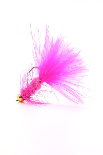 Crystal Bugger Pink - Hazy Fly Fishing