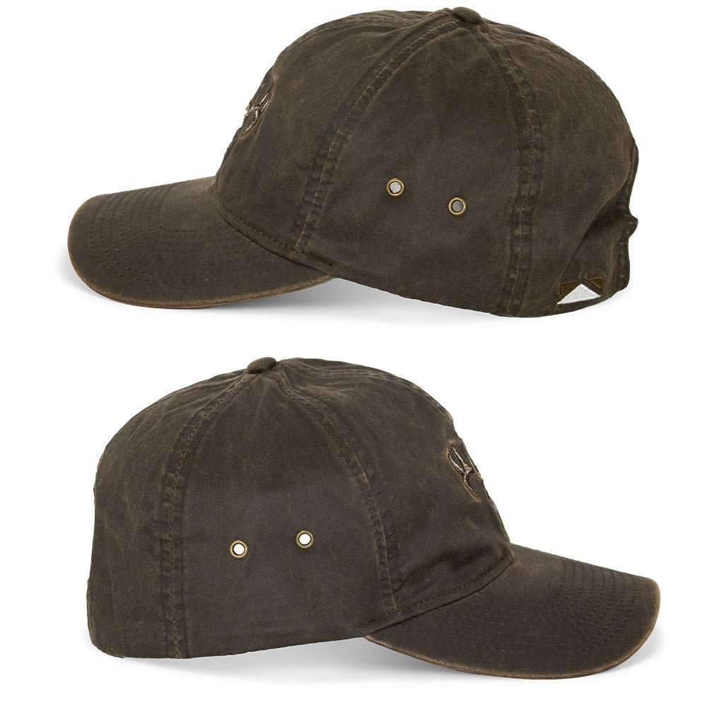 Deer Skull Hunting Hat Wax Cloth Dad Cap - Hazy Fly Fishing