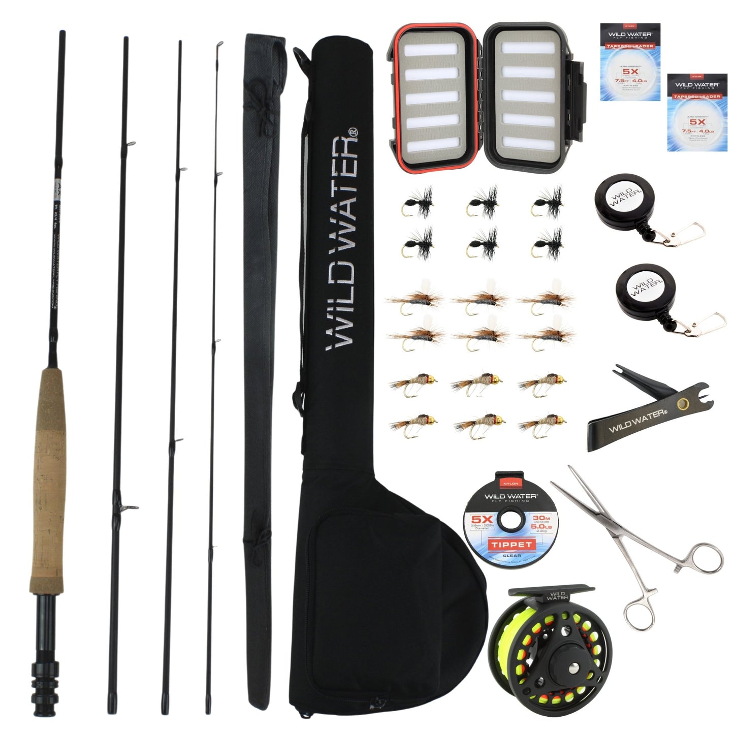 Deluxe Fly Fishing Combo, 7 ft 3/4 wt Rod | Wild Water Fly Fishing - Hazy Fly Fishing