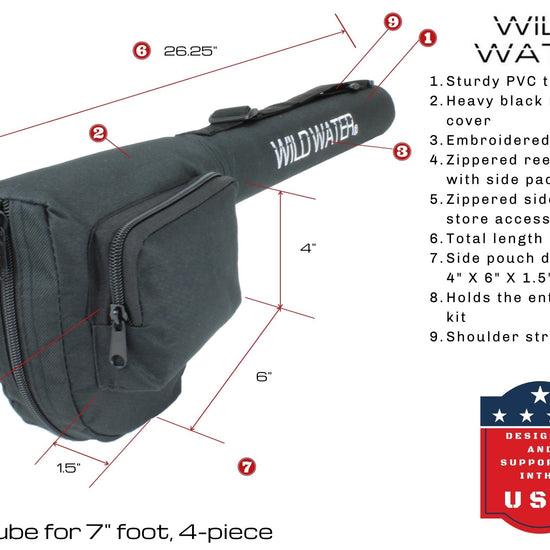 Deluxe Fly Fishing Combo, 7 ft 3/4 wt Rod | Wild Water Fly Fishing - Hazy Fly Fishing