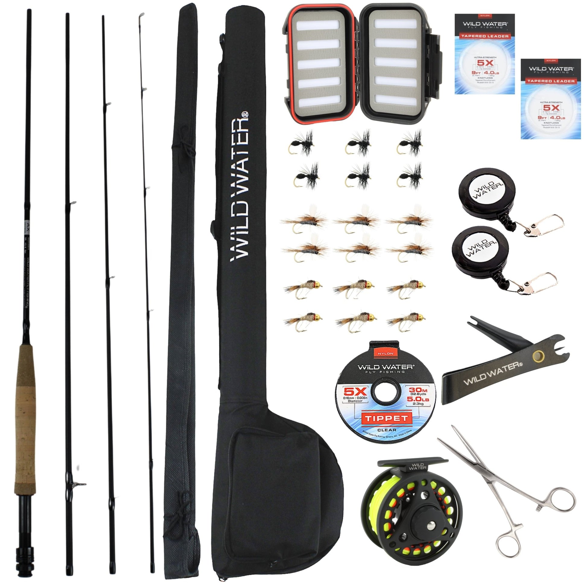 Deluxe Fly Fishing Kit, 9 ft 3/4 wt Rod | Wild Water Fly Fishing - Hazy Fly Fishing