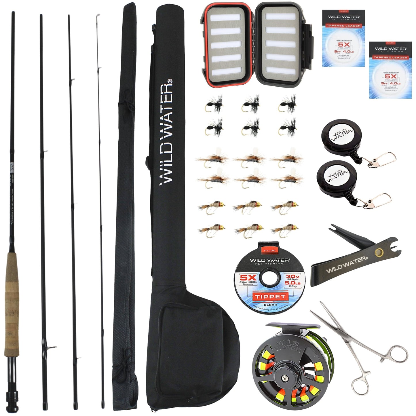 Deluxe Fly Fishing Kit, 9 ft 5/6 wt Rod | Wild Water Fly Fishing - Hazy Fly Fishing