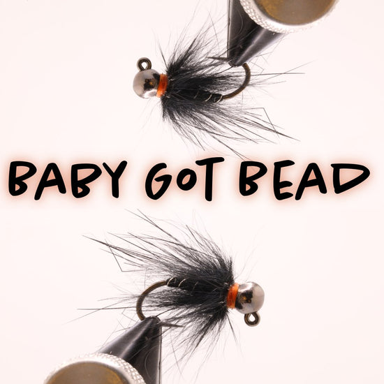 Dozen - Baby Got Bead Black - Hazy Fly Fishing