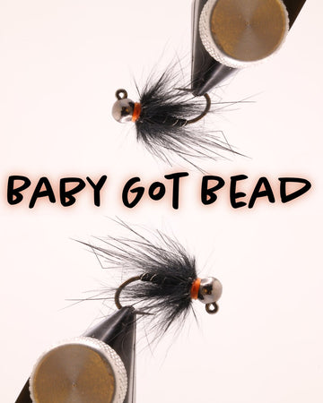 Dozen - Baby Got Bead Black - Hazy Fly Fishing