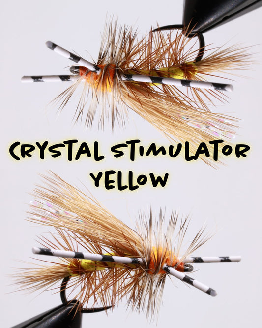 Dozen - Crystal Stimulator Yellow - Hazy Fly Fishing