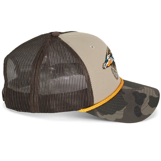 Drake Mallard Duck Hat 6-Panel Mesh back Rope Cap - Hazy Fly Fishing