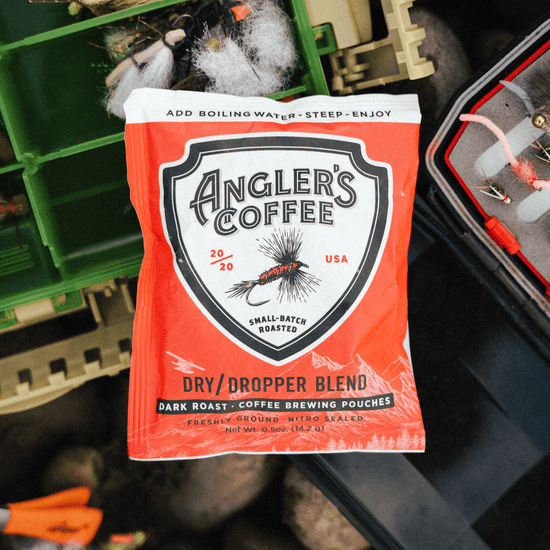 Dry Dropper Single Serve - Fresh Brew Coffee Pouch - Hazy Fly Fishing