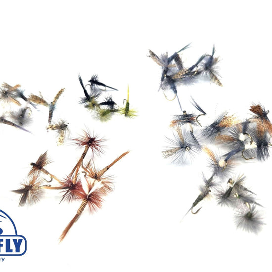 Early Season Dry Fly Assortment - 24 Flies 45 - Hazy Fly Fishing