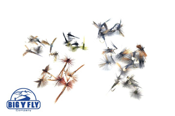 Early Season Dry Fly Assortment - 24 Flies 45 - Hazy Fly Fishing