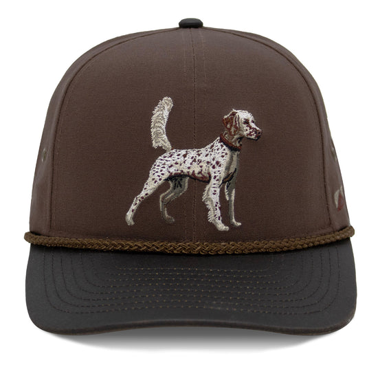 English Setter 6-Panel with Wax Cloth Visor - Hazy Fly Fishing