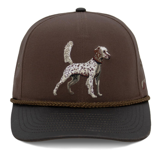 English Setter 6-Panel with Wax Cloth Visor - Hazy Fly Fishing