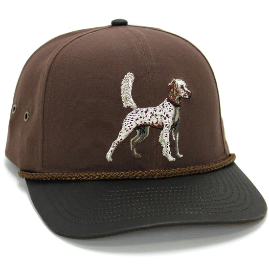 English Setter 6-Panel with Wax Cloth Visor - Hazy Fly Fishing