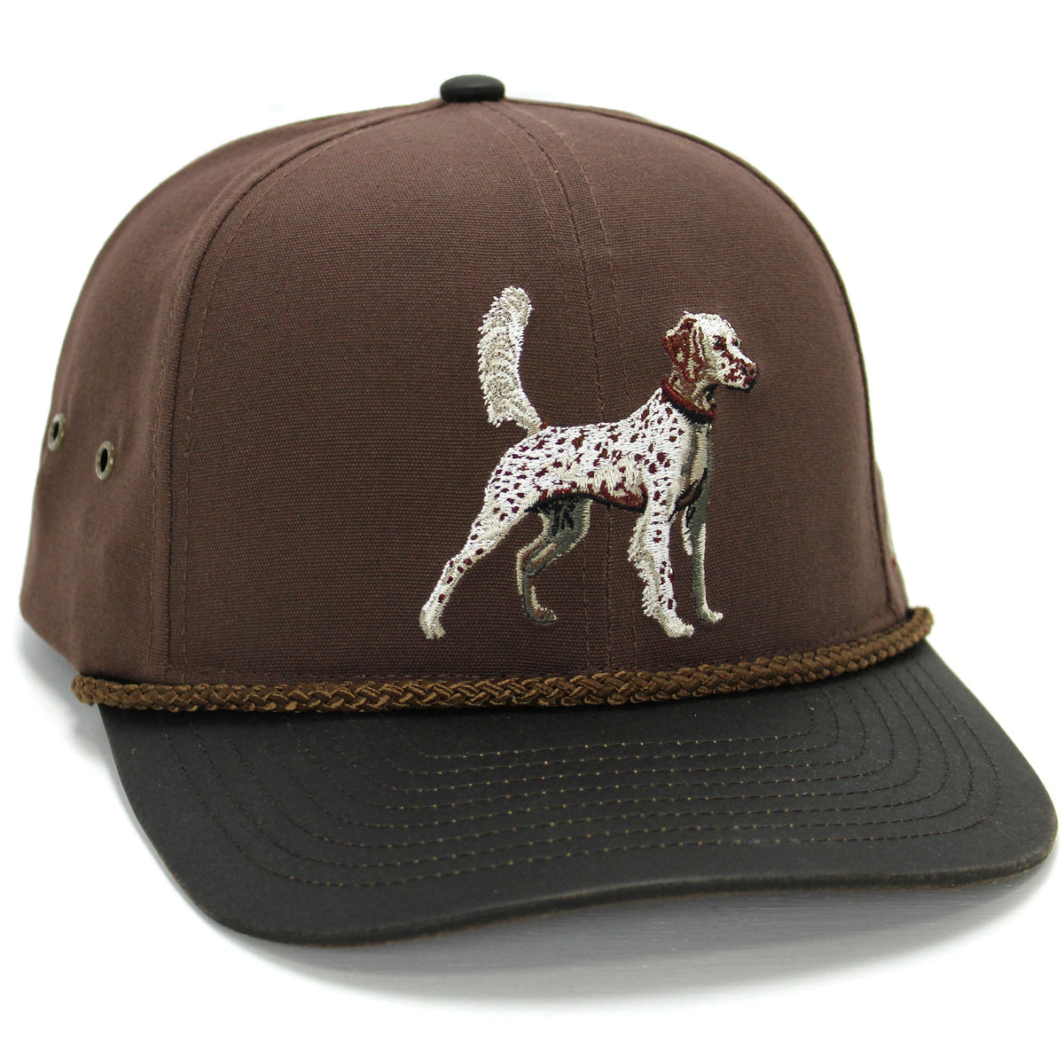 English Setter 6-Panel with Wax Cloth Visor - Hazy Fly Fishing