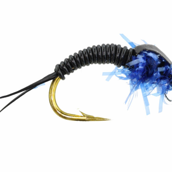 Estaz Stonefly, Size 6 | Metallic Royal Blue | Qty. 6 | Wild Water Fly Fishing - Hazy Fly Fishing