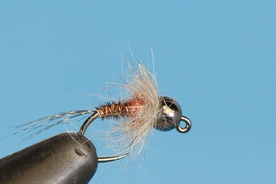 Euro Hot Spot Orange - Tungsten (Barbless) - Hazy Fly Fishing