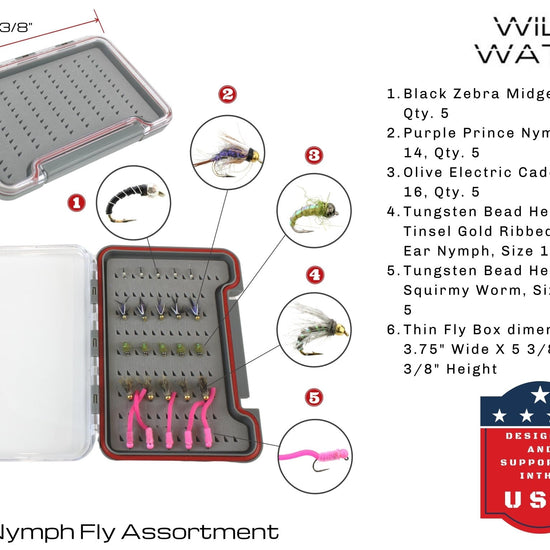Euro Nymphing Fly Fishing Kit 10 ft, 3 wt, 4 - piece Rod | Wild Water Fly Fishing - Hazy Fly Fishing