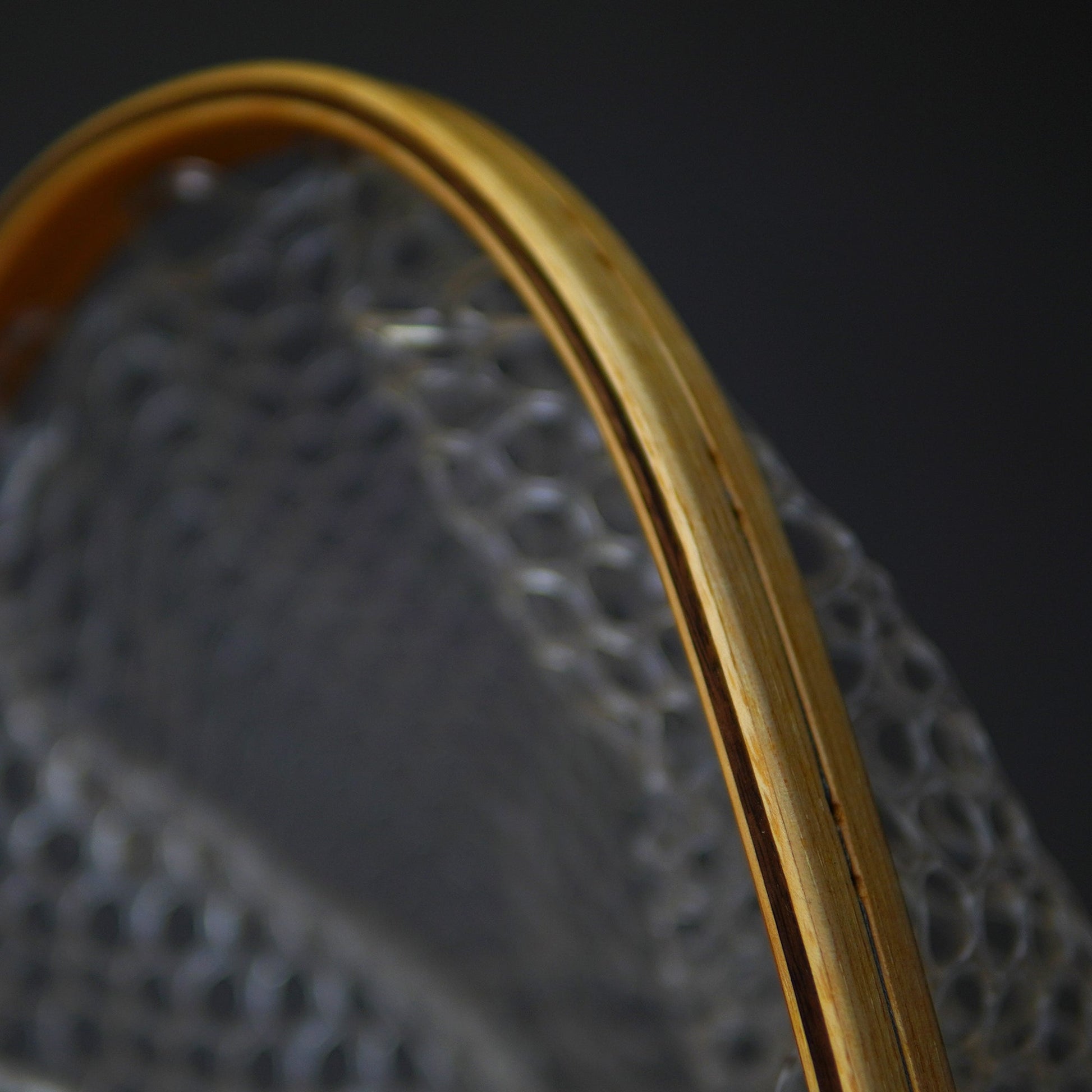 Fat Jake 16"x12" - Brown Trout Engraved - Natural Fly Fishing Traditional Landing Net - Handcrafted & Made in USA - Hazy Fly Fishing