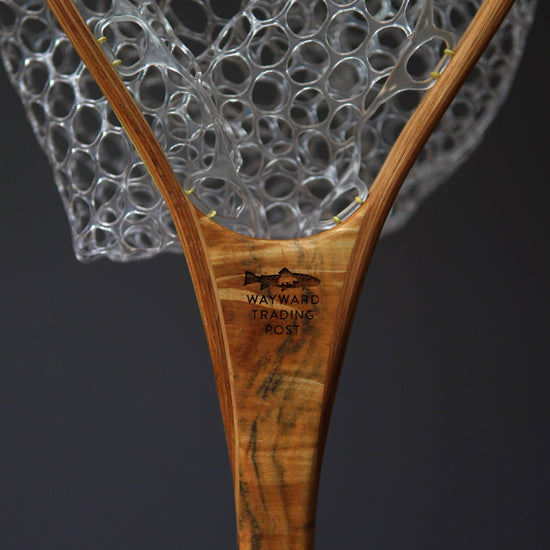 Fat Jake 16"x12" - Burl Fly Fishing Traditional Landing Net - Handcrafted & Made in USA - Hazy Fly Fishing