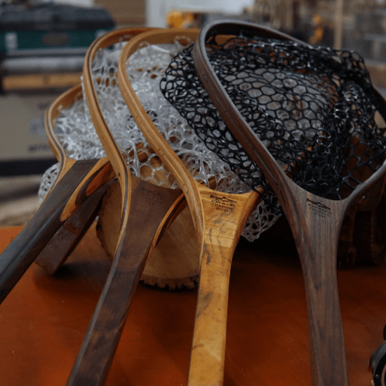 Fat Jake 16"x12" - Burl Fly Fishing Traditional Landing Net - Handcrafted & Made in USA - Hazy Fly Fishing