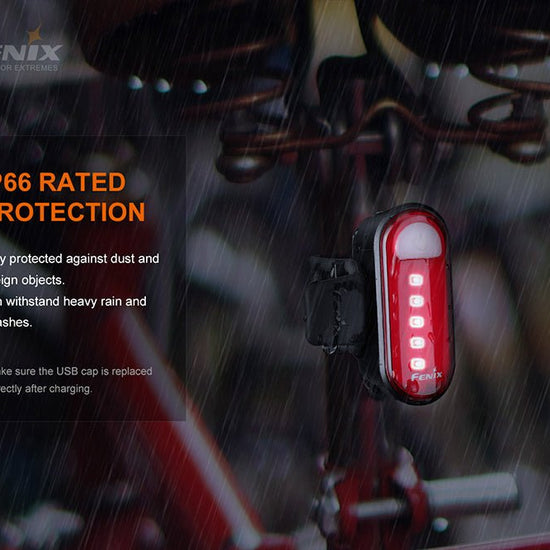 Fenix BC05R V2.0 Rechargeable Bicycle Tail Light - Hazy Fly Fishing