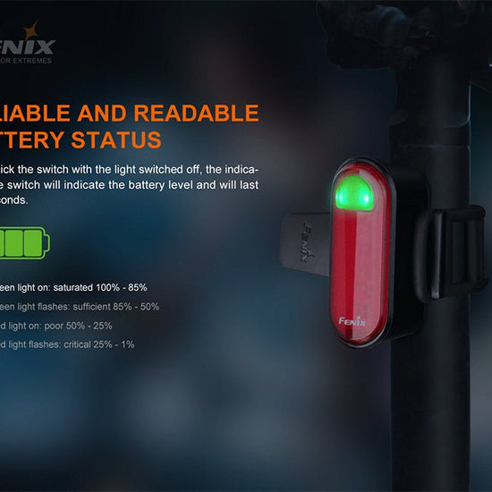 Fenix BC05R V2.0 Rechargeable Bicycle Tail Light - Hazy Fly Fishing
