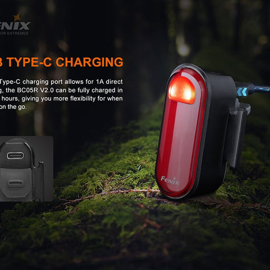 Fenix BC05R V2.0 Rechargeable Bicycle Tail Light - Hazy Fly Fishing