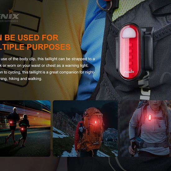 Fenix BC05R V2.0 Rechargeable Bicycle Tail Light - Hazy Fly Fishing