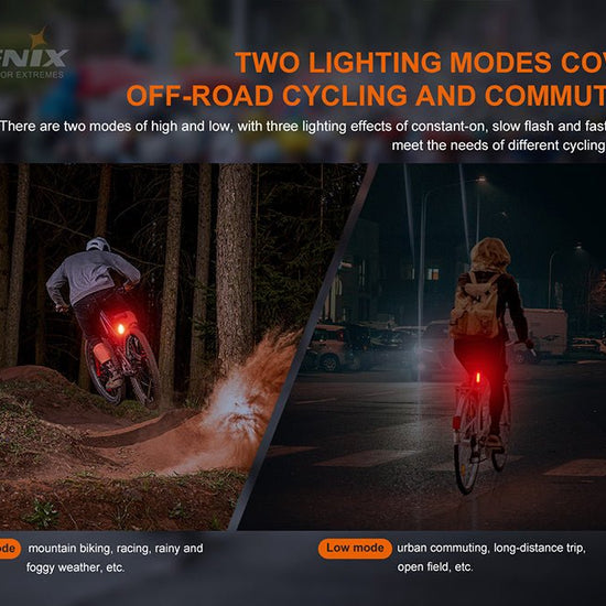 Fenix BC05R V2.0 Rechargeable Bicycle Tail Light - Hazy Fly Fishing