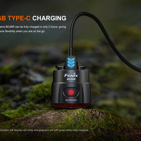 Fenix BC06R Smart - Brake Bicycle Taillight - Hazy Fly Fishing