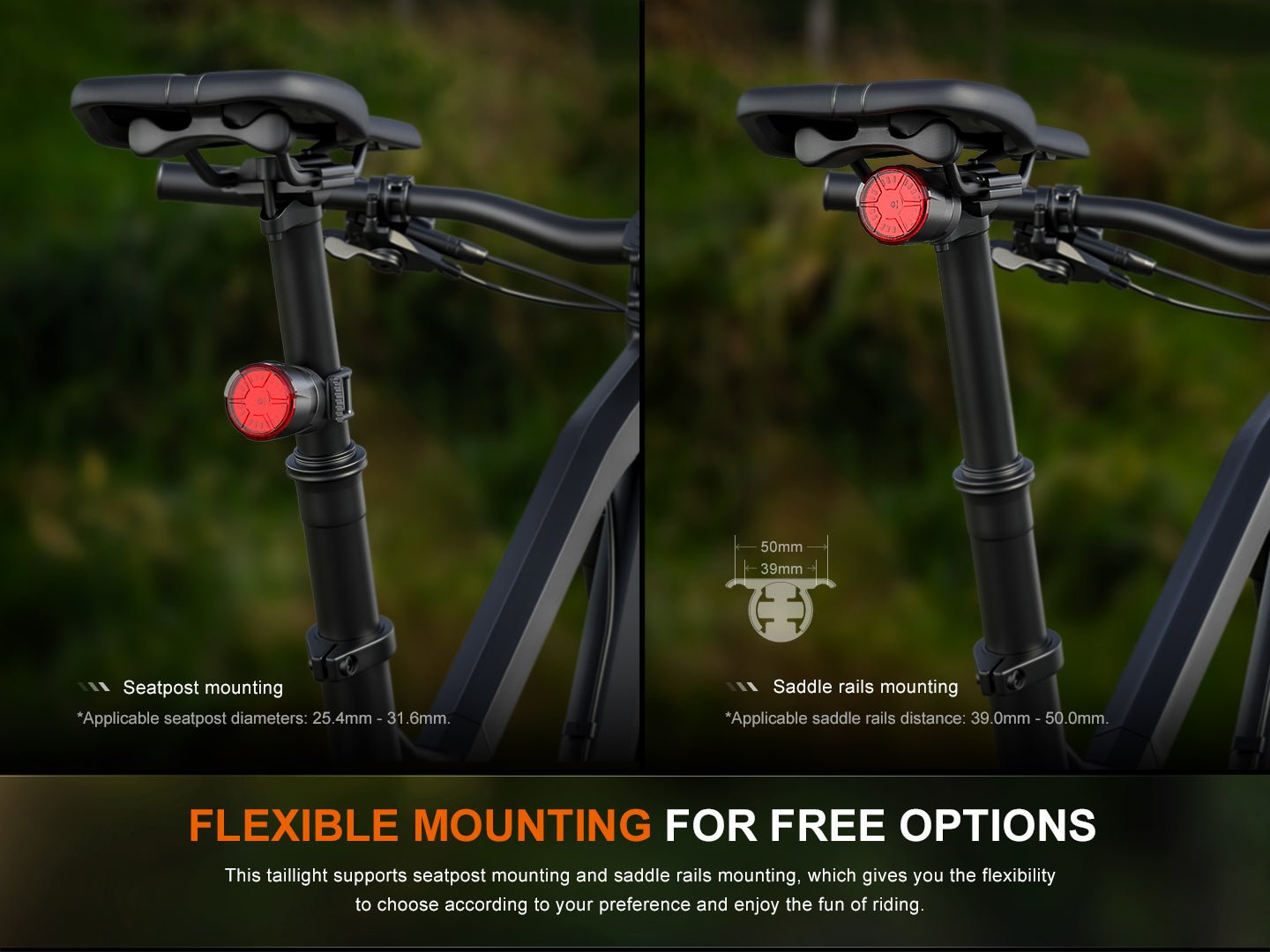 Fenix BC06R Smart - Brake Bicycle Taillight - Hazy Fly Fishing