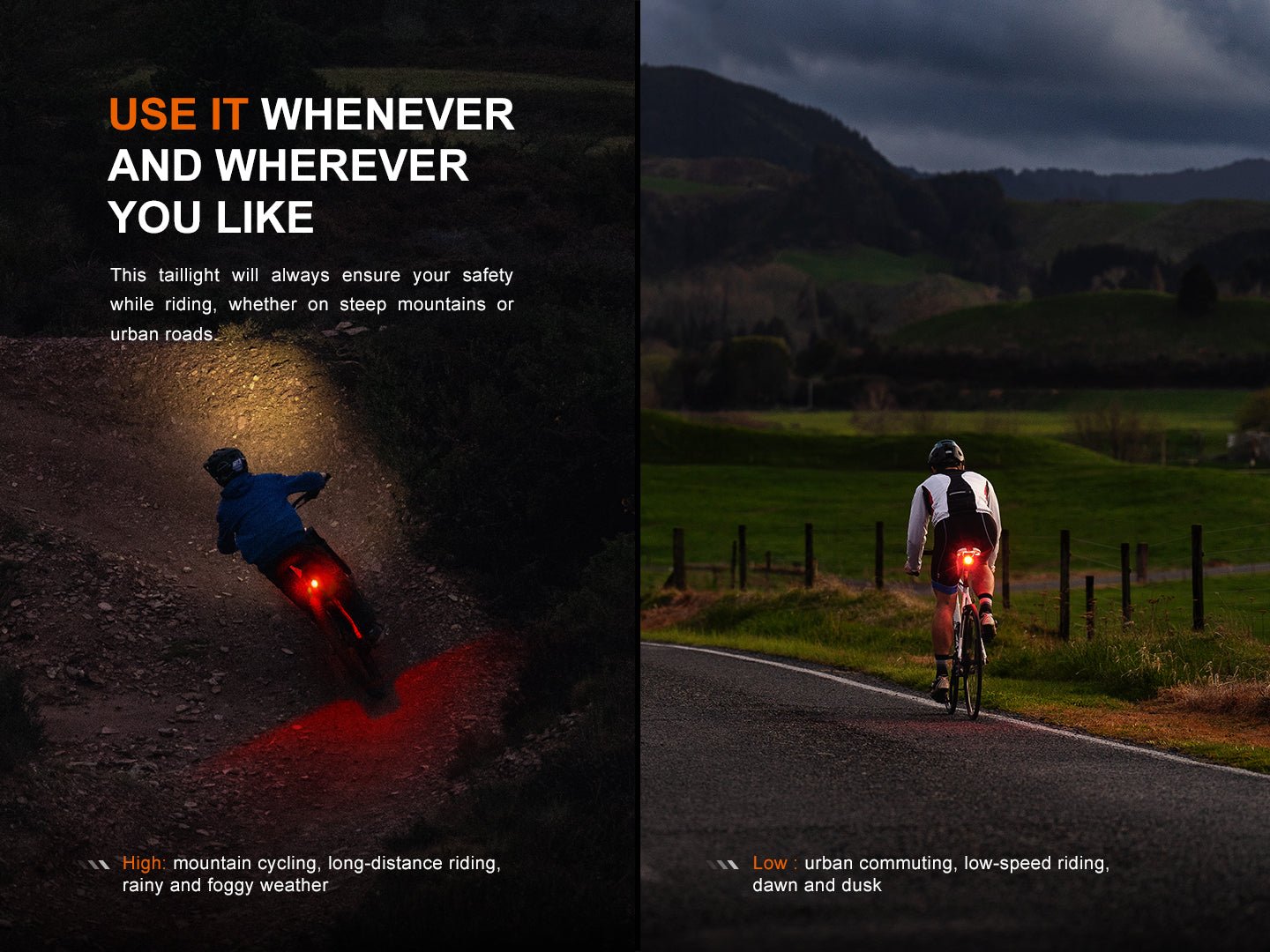 Fenix BC06R Smart - Brake Bicycle Taillight - Hazy Fly Fishing