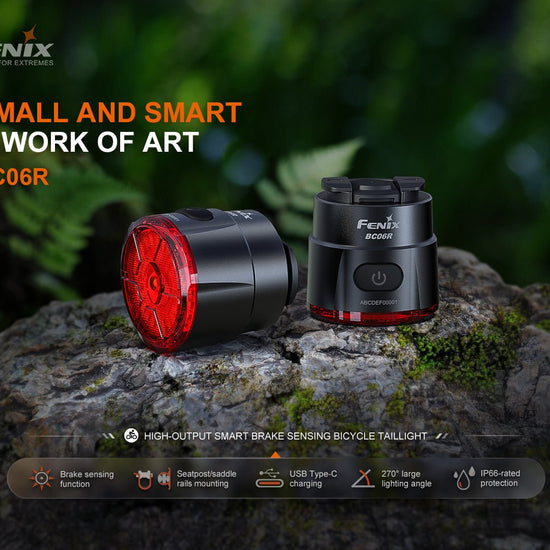 Fenix BC06R Smart - Brake Bicycle Taillight - Hazy Fly Fishing