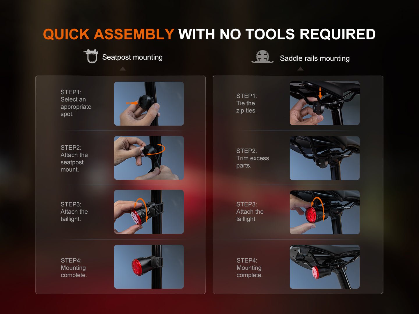 Fenix BC06R Smart - Brake Bicycle Taillight - Hazy Fly Fishing